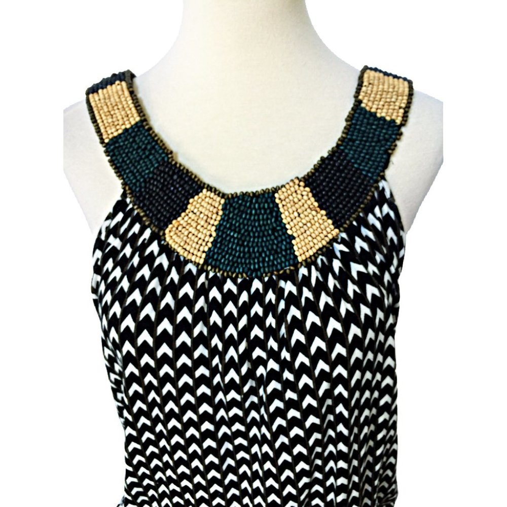 DONATED   Sophie Max Dress with Tribal Beading XS - Picture 2 of 4